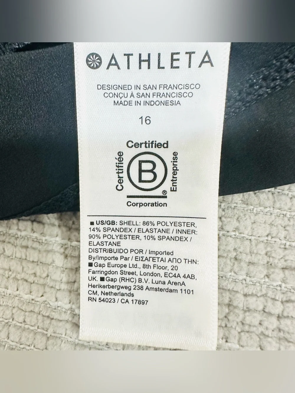 Athleta Skort Women’s 16 Black Zip Pockets Elastic Waist Shorts Tennis NWT - Picture 4 of 6